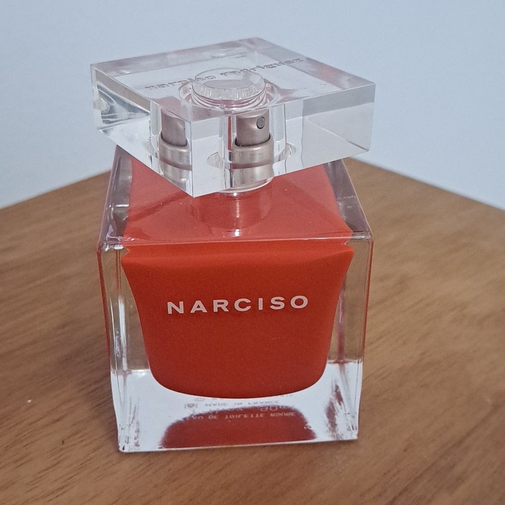3 FL Oz Narciso Rodriguez Narciso Eau de Toilette Rouge Red Perfume Bottle - Picture 2 of 7